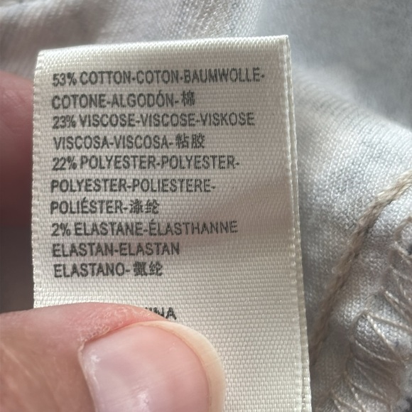 Free People Just Float On Butterfly Print flare leg raw hem denim Pants 32 - Picture 13 of 13